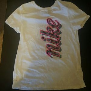 Girls size Large. Dri Fit Nike tee shirt.